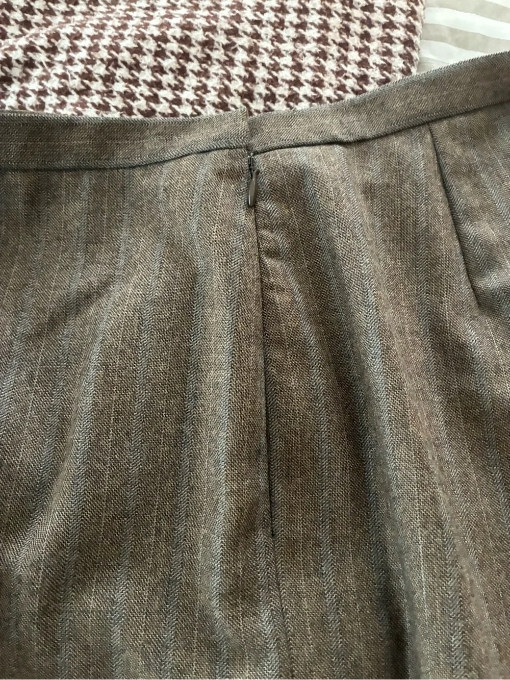 J. Crew vintage Wide-Leg Pinstripe Italian wool Trousers - Picture 4 of 4